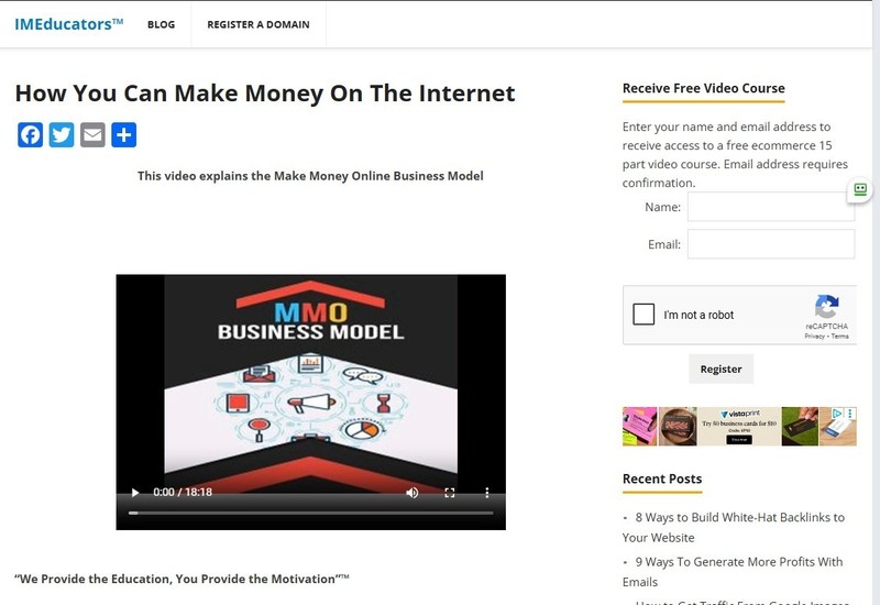 Website IMEducators.com - Custom Website Approved for Google Adsense