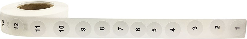 Consecutive Numbers 1-1000 Labels | .5" Round | 1000 Pack gallery