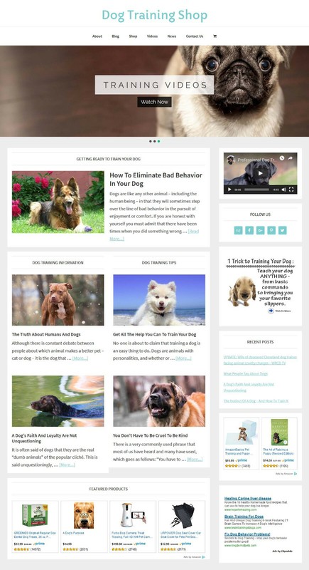 [NEW DESIGN] * DOG TRAINING * store blog website business for sale AUTO CONTENT gallery