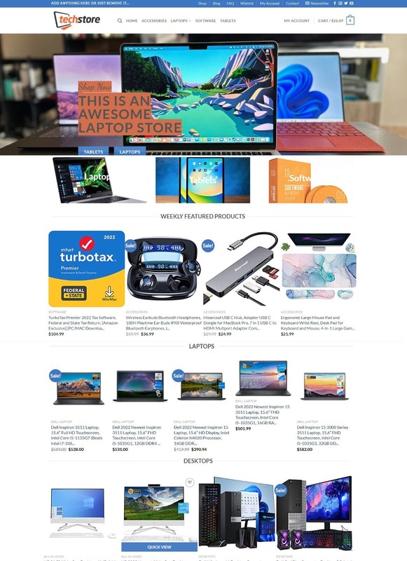 Computer, Laptop, Software, Accessories Store - Amazon, Ali Affiliate / Dropship