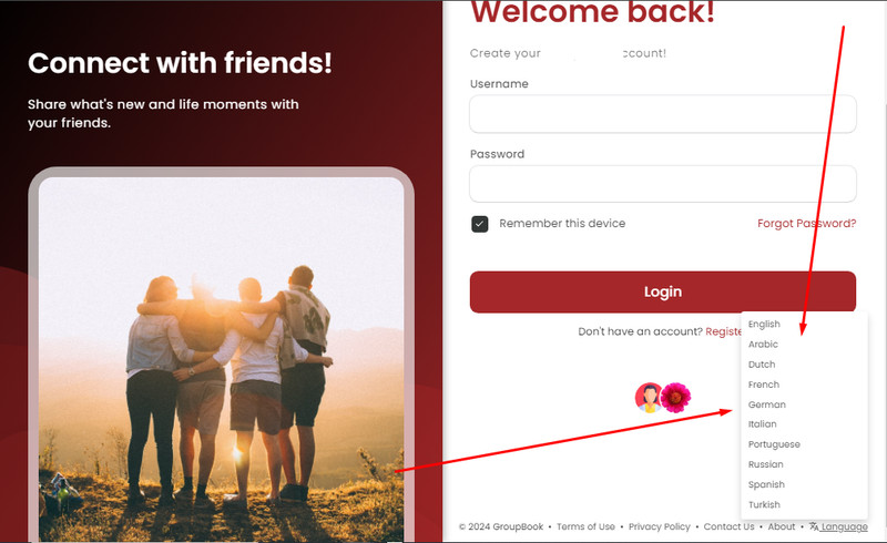 Social Network website Responsive multi language Free Hosting / Complete Setup gallery