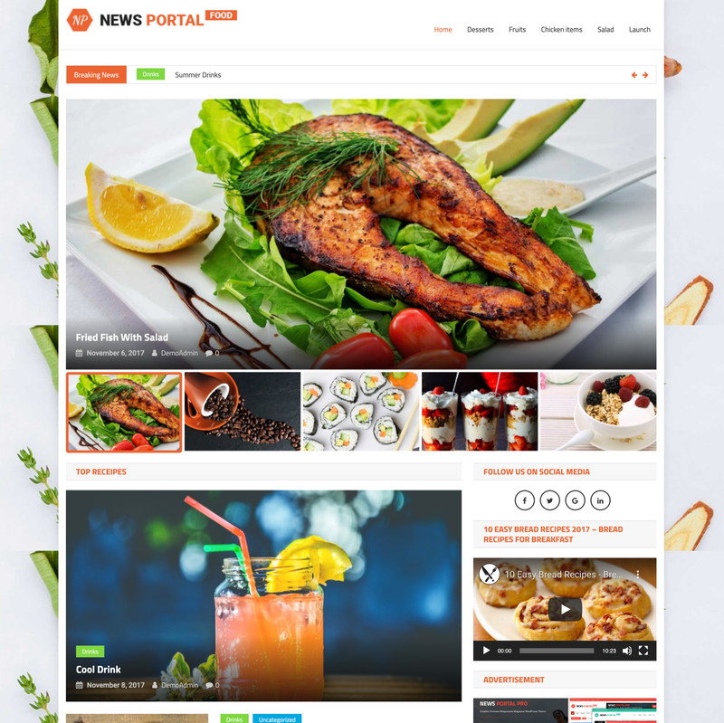 🥇 Turnkey Automated Food News Website Script - Autopilot Adsense Income gallery