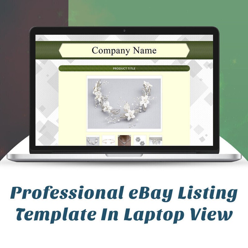 Mobile Responsive HTML eBay Listing Template Auction Template Universal gallery