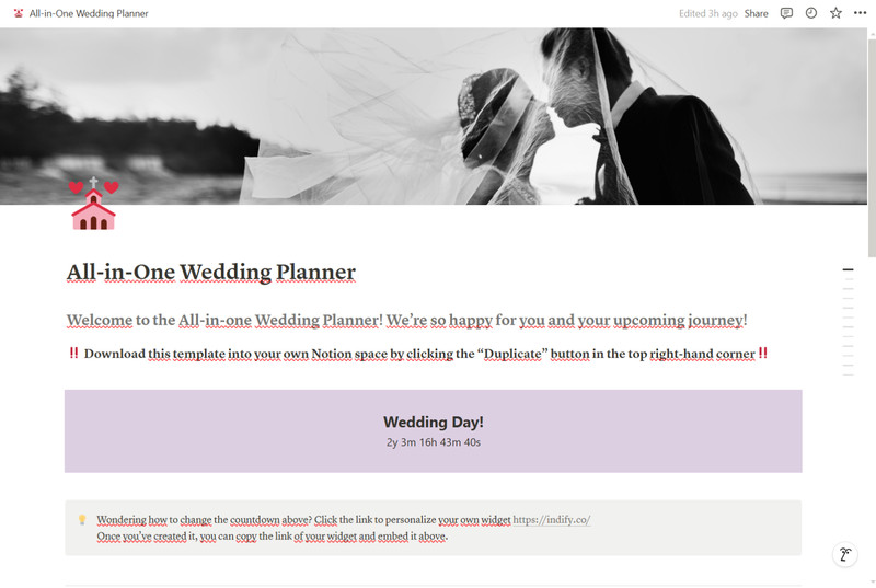 Ultimate All-in-One Digital Wedding Planner Template for Notion, Aesthetic gallery