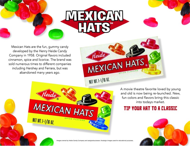 MEXICAN HATS-FAMOUS CANDY BRAND TRADEMARK FOR SALE OR LICENSE gallery