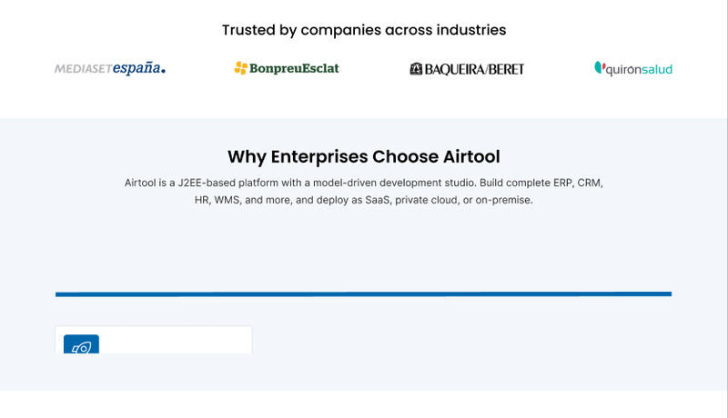 Enterprise Business Website Template | SaaS Landing Page | ERP CRM Platform gallery