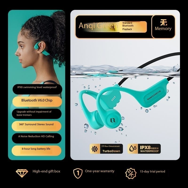 SHEYINX5 headphones, sports cycling, 8-level waterproof gallery