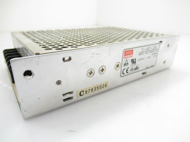 Mean Well MW S-60-24 100-240VAC 2A Out Power Supply