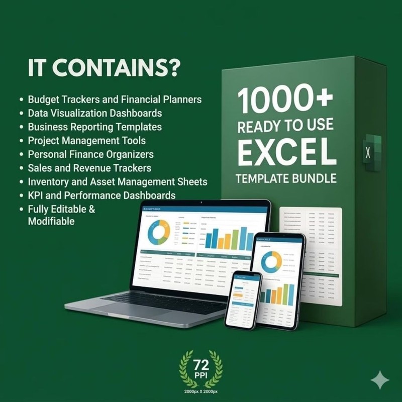 1000+ Excel Templates Bundle for Business Finance Budget Project Planning 2026✅ gallery