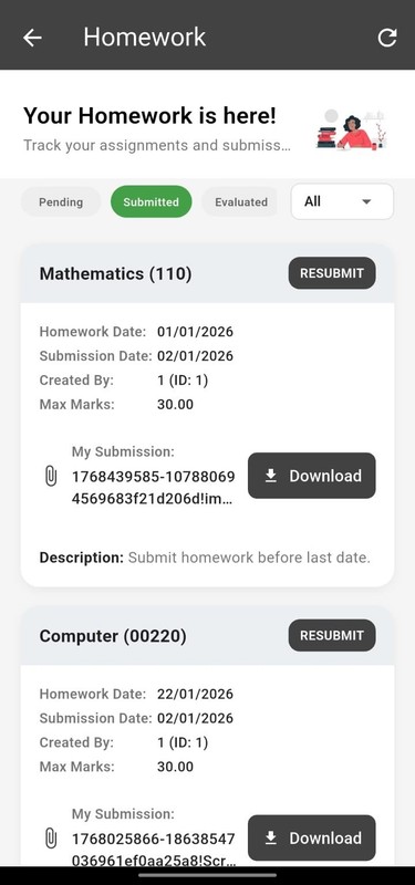 Future School Mobile App | Android App | School Management Solution gallery