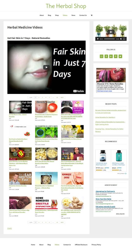 [NEW DESIGN] * HERBAL STORE * ecommerce website business for sale AUTO CONTENT gallery