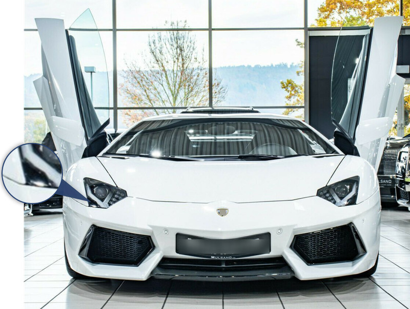 FIT TO LAMBORGHINI AVENTADOR WASHER HEADLIGHT NOZZLE COVER BUMPER LID R470955276 gallery