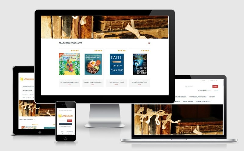 Books Store Amazon, eBay Affiliate Dropship Website + Free Hosting with SSL
