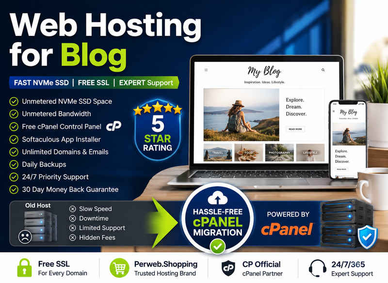 Web Hosting for Blog – ✍️ Unlimited, Emails & Add-on Sites | Only $14.99/Year!