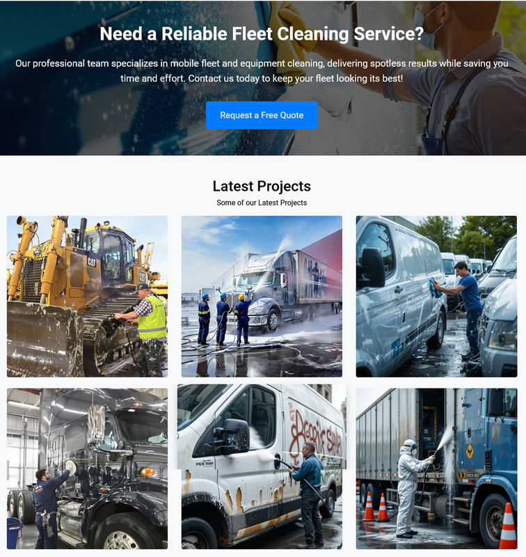 Fleet Cleaning Business Website for sale | Ready-to-Use Professional Platform gallery