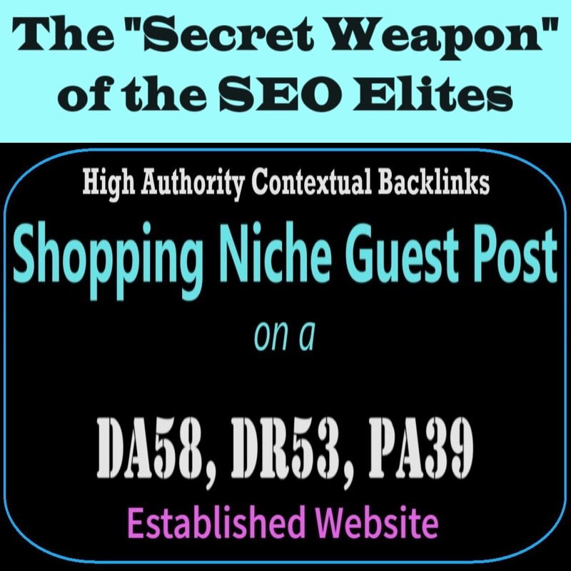 Premium SEO Guest Post on my DA50+ Shopping Blog with Dofollow backlink