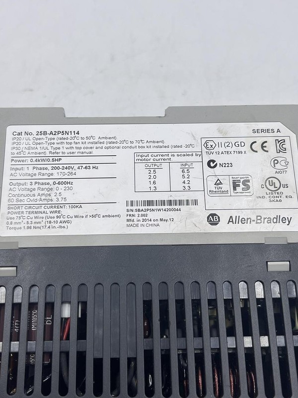 Allen Bradley 25B-A2P5N114 Ser A gallery
