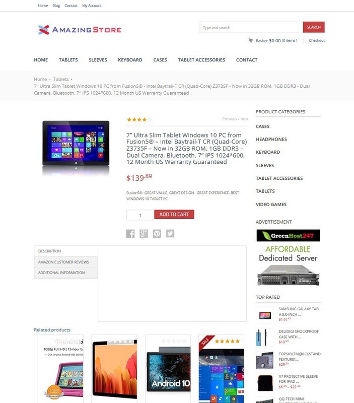 Computer Tablet Shop WebSite - eCommerce + Amazon Affiliate + Free Hosting gallery