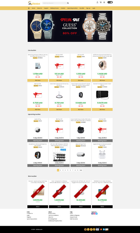 eCommerce Store with Auction and Buy-It-Now Monetization + Domain Name