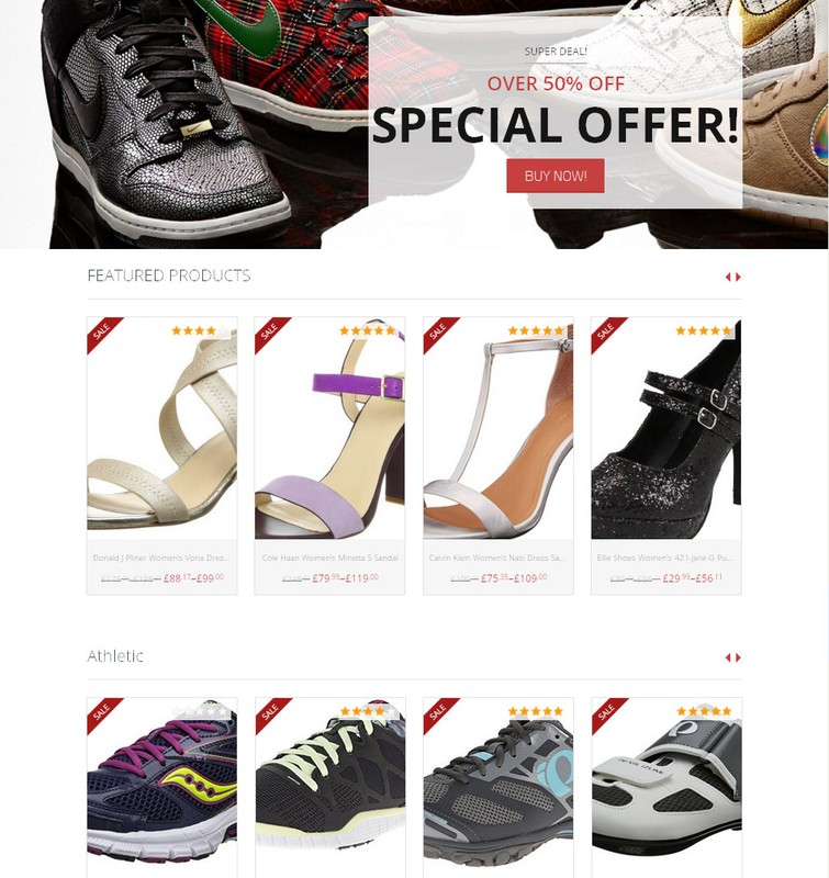 Women Footwear eCommerce Store + The Best Amazon Affiliate Website + Free Host