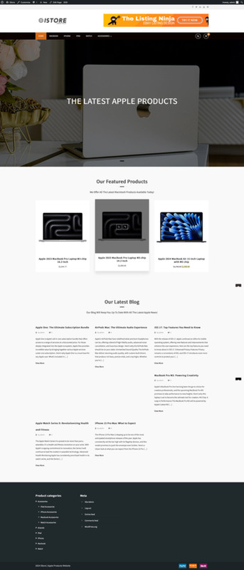 🥇 Apple Products Amazon Affiliate Store Business Website MacBook, iPhone & iPad gallery
