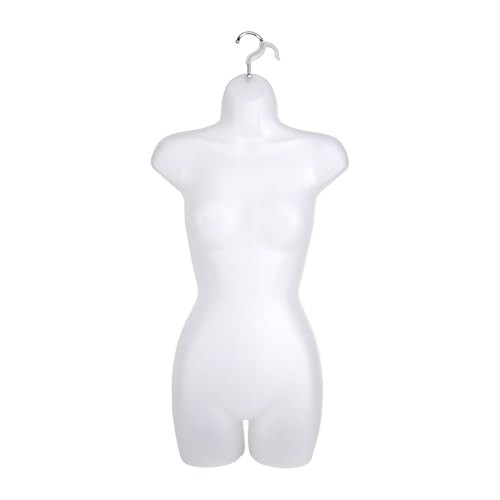 SSWBasics Female Mannequin Torso Hanging Display Form Women's Sizes 5-10 Frosted gallery