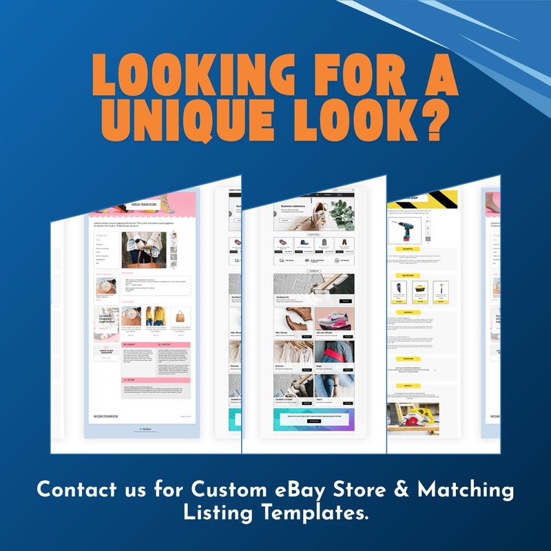 eBay Listing Template Professional Responsive Mobile Design HTML 2026 gallery