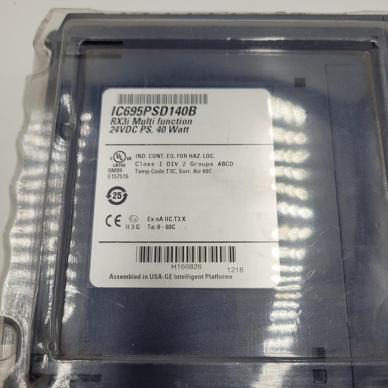 GE PAC SYSTEMS RX3i IC695psd140b MULTIPURPOSE DC POWER SUPPLY sealed in package