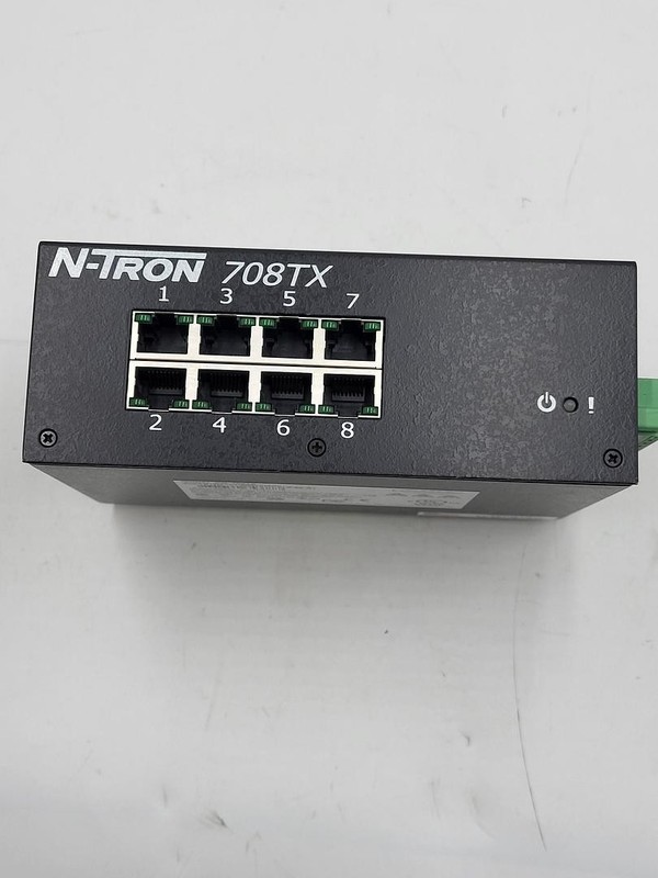 N-Tron 708TX Managed Industrial Ethernet Switch, 8-Port, 10-30VDC 0.25A gallery