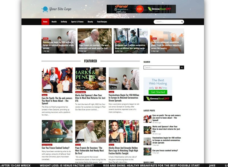 Autopilot HEALTH News Website + Free installation + Hosting