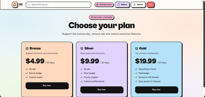 Passive income Internet Business |Online Forum SaaS with Stripe/PayPal gallery