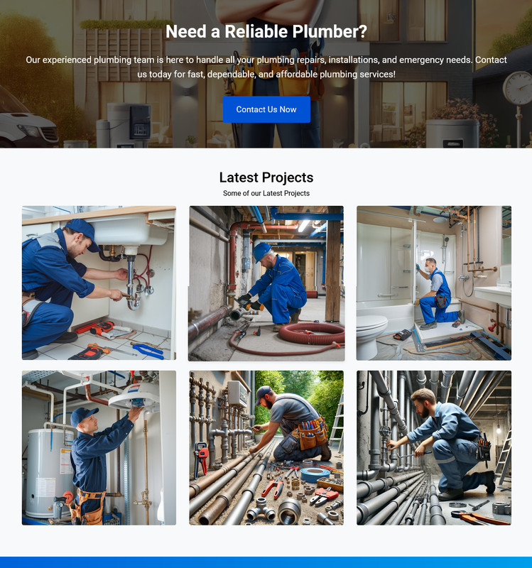 Plumbing Services Business Website | Ready-to-Use Professional Platform gallery
