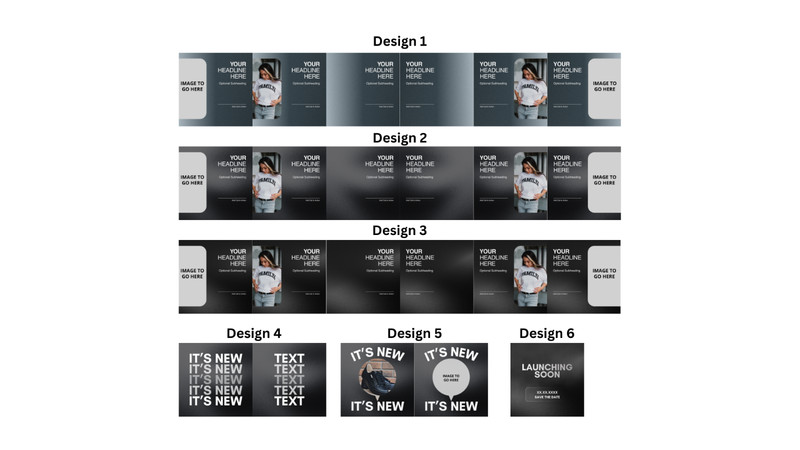 Modern Social Media Launch Template Bundle – Editable Canva Template