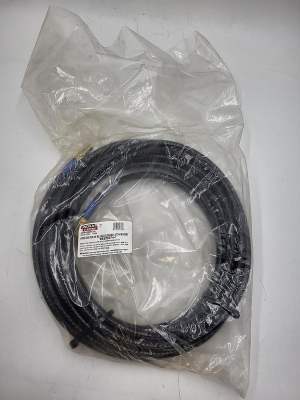 Lincoln Electric 9SS22274-1 BLUE (cold) line water hose 25' long *NEW*
