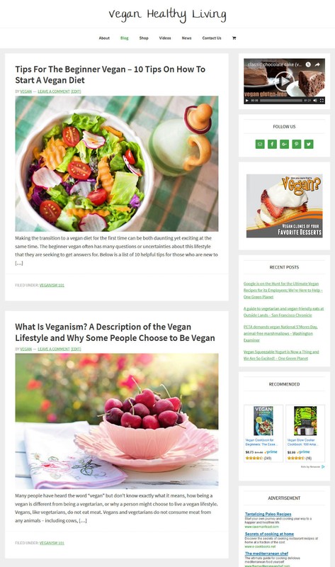 * VEGAN HEALTH * store blog affiliate website business for sale AUTO CONTENT gallery