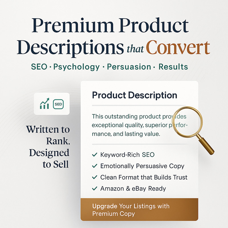 High-Converting Product Descriptions | Boost Sales with SEO Copywriting
