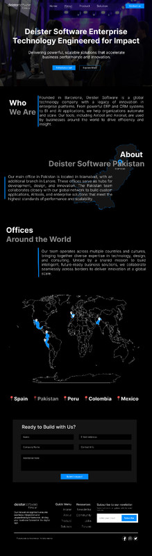 Enterprise Tech Website Template | Global Software Landing Page | Corporate Desi