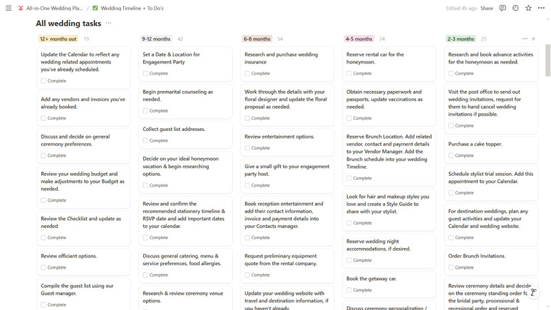 Ultimate All-in-One Digital Wedding Planner Template for Notion, Aesthetic gallery
