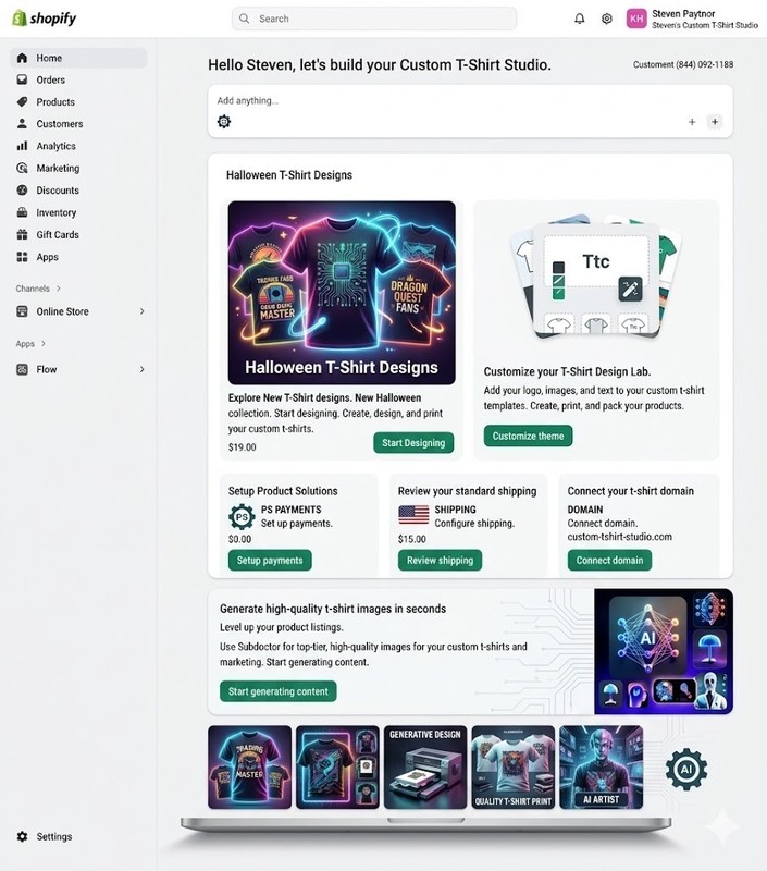 Ready To Go - Super Deluxe Gaming Shopify T-Shirt Store Package gallery