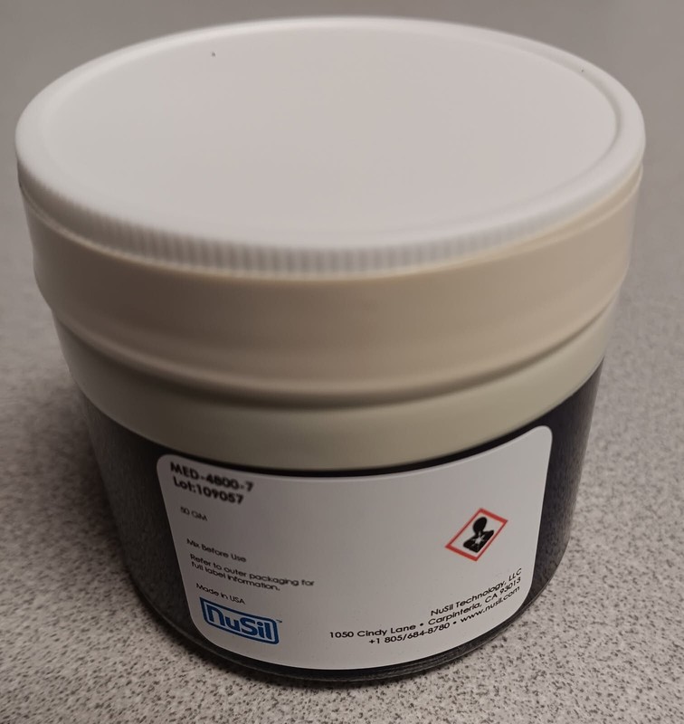 Nusil MED-4800-7 Dark Blue Masterbatch Liquid Silicone Colorant- Unopened