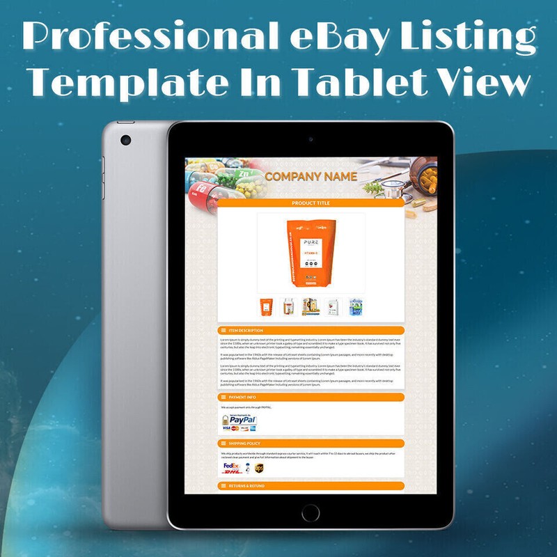 eBay Templates Mobile Responsive eBay Listing Auction Template 2019 https Ready gallery