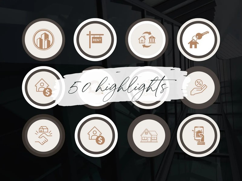 Luxury Real Estate Brand Kit Logo Suite + Colors + Fonts + Social Canva gallery