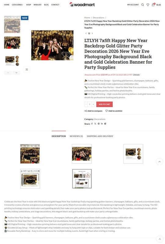 Christmas & Holiday Gift Shop Website, Affiliate / Drop Shipping/ eCommerce gallery