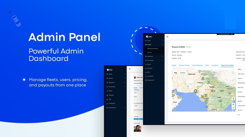 Cabora Taxi App – Complete Flutter Ride Hailing Solution with Admin Panel gallery