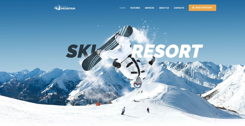 Beautiful Ski Resort & Snowboard School WP – Snow Mountain ⭐GPL⭐ gallery