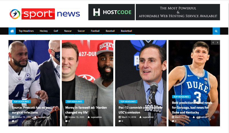 Turnkey Automated sports news Affiliate website Free Hosting / Setup gallery