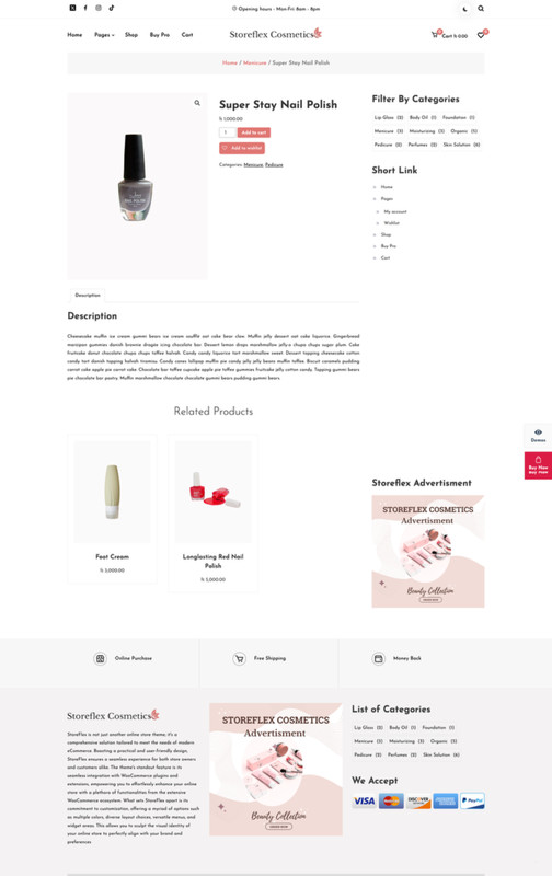 🥇 The Cosmetics Hive Established Turnkey Website Template For Sale gallery