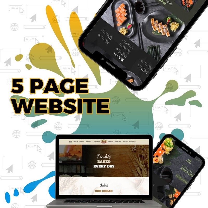 DOMAIN + 5 PAGE PROFESSIONAL WEBSITE DESIGN PERSONAL / BUSINESS gallery