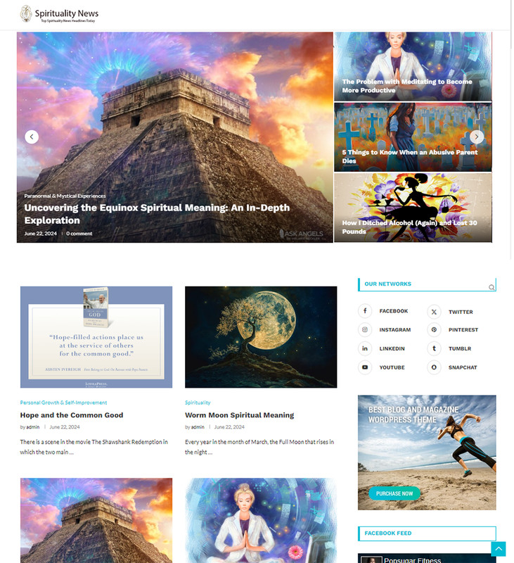 Spiritual News money making Affiliate Self Update website Free Hosting / Setup gallery