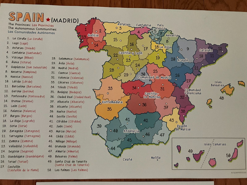4 Posters Spanish Speaking Countries Teaching Learners of All Ages Home School gallery